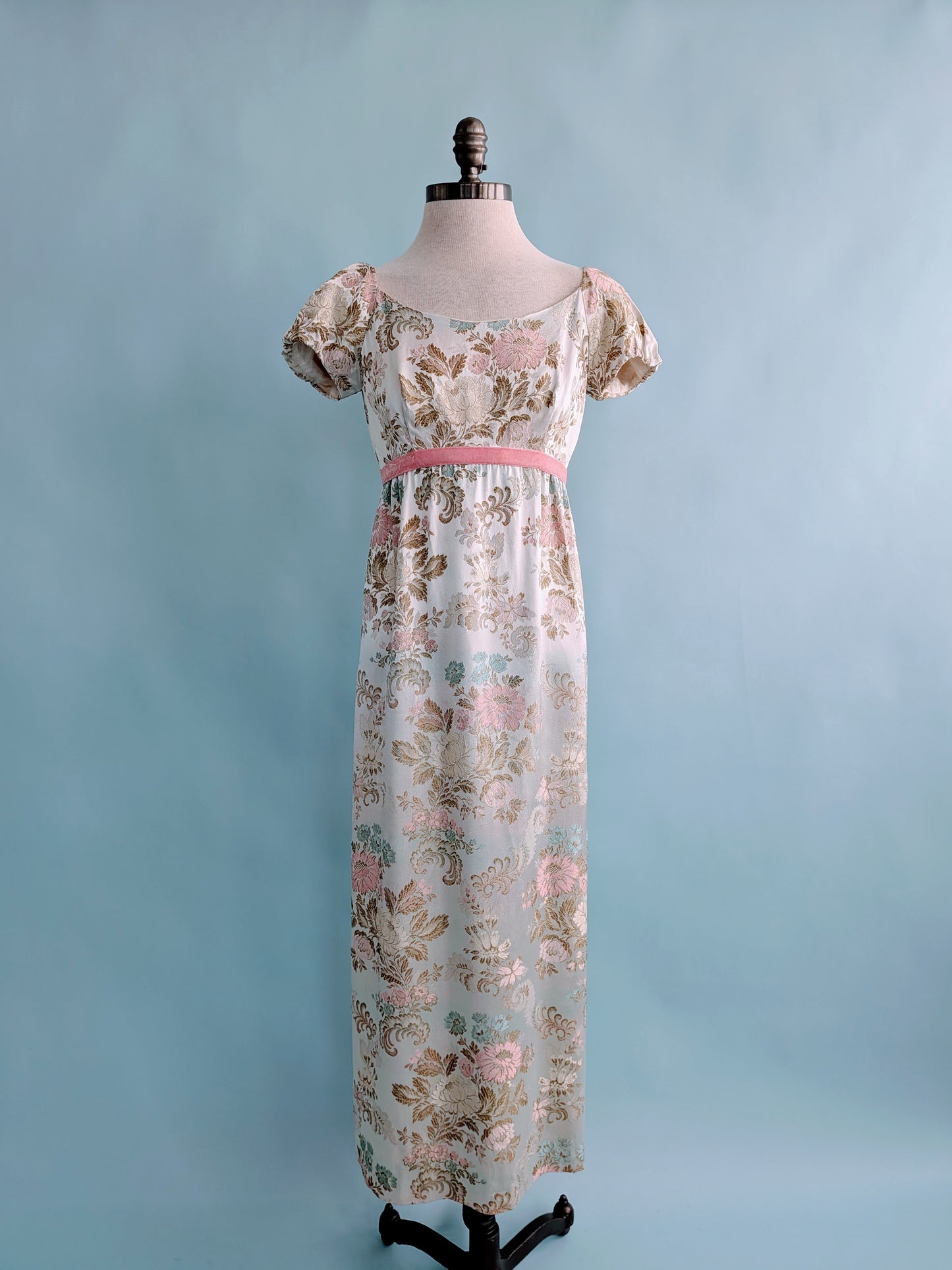 Vintage 1960s Harry Keiser Regency Revival Gown