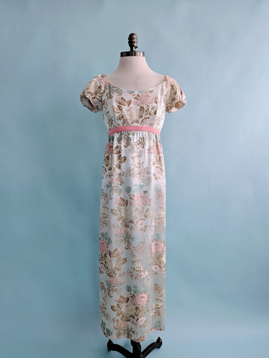 Vintage 1960s Harry Keiser Regency Revival Gown