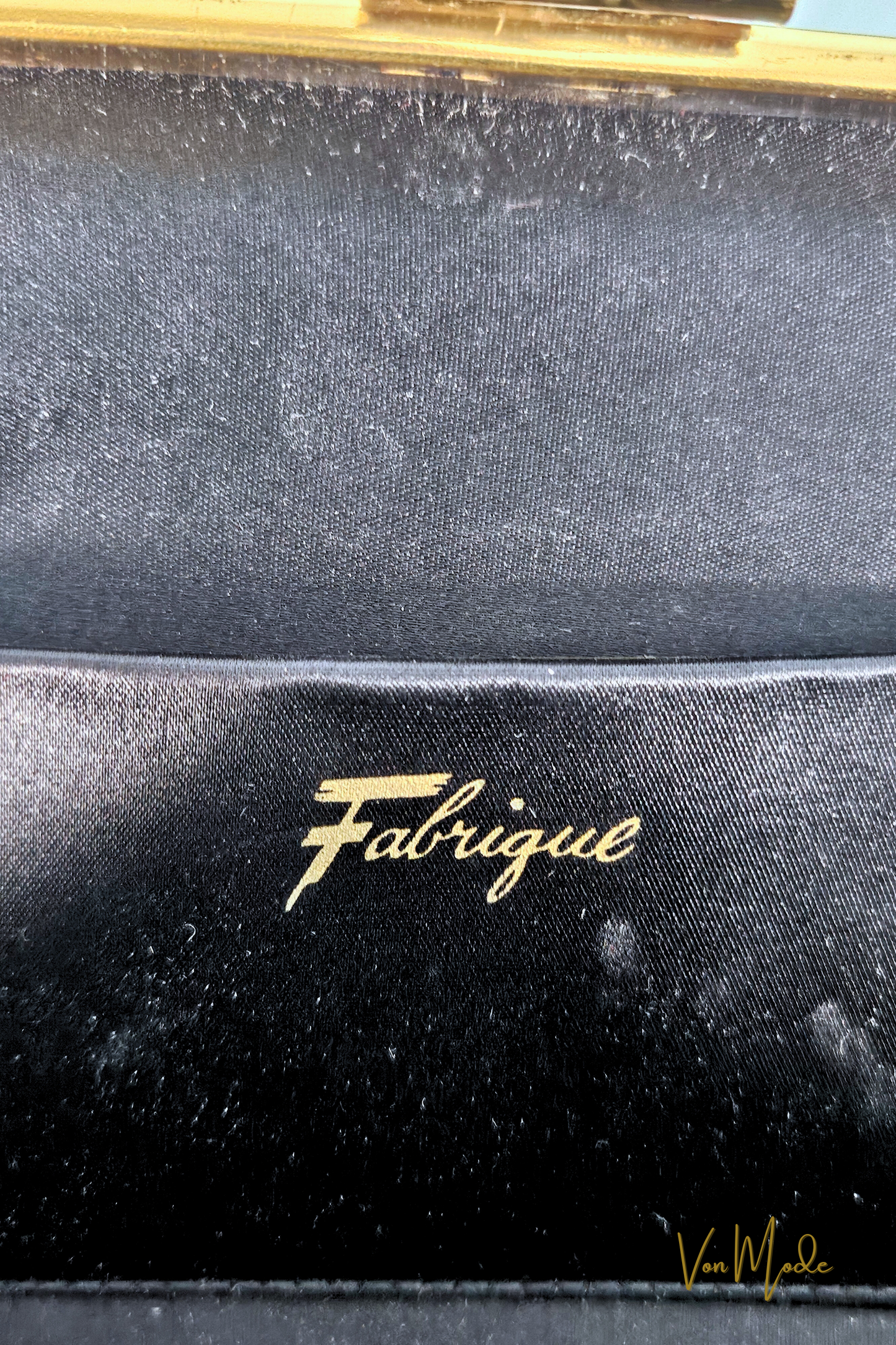 Vintage 1950's Black "Fabrique" Handbag
