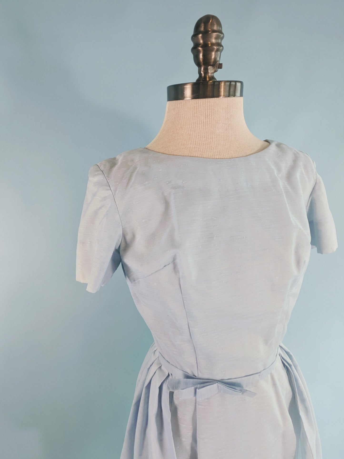 Vintage 1950s Powder Blue Occasion Dress