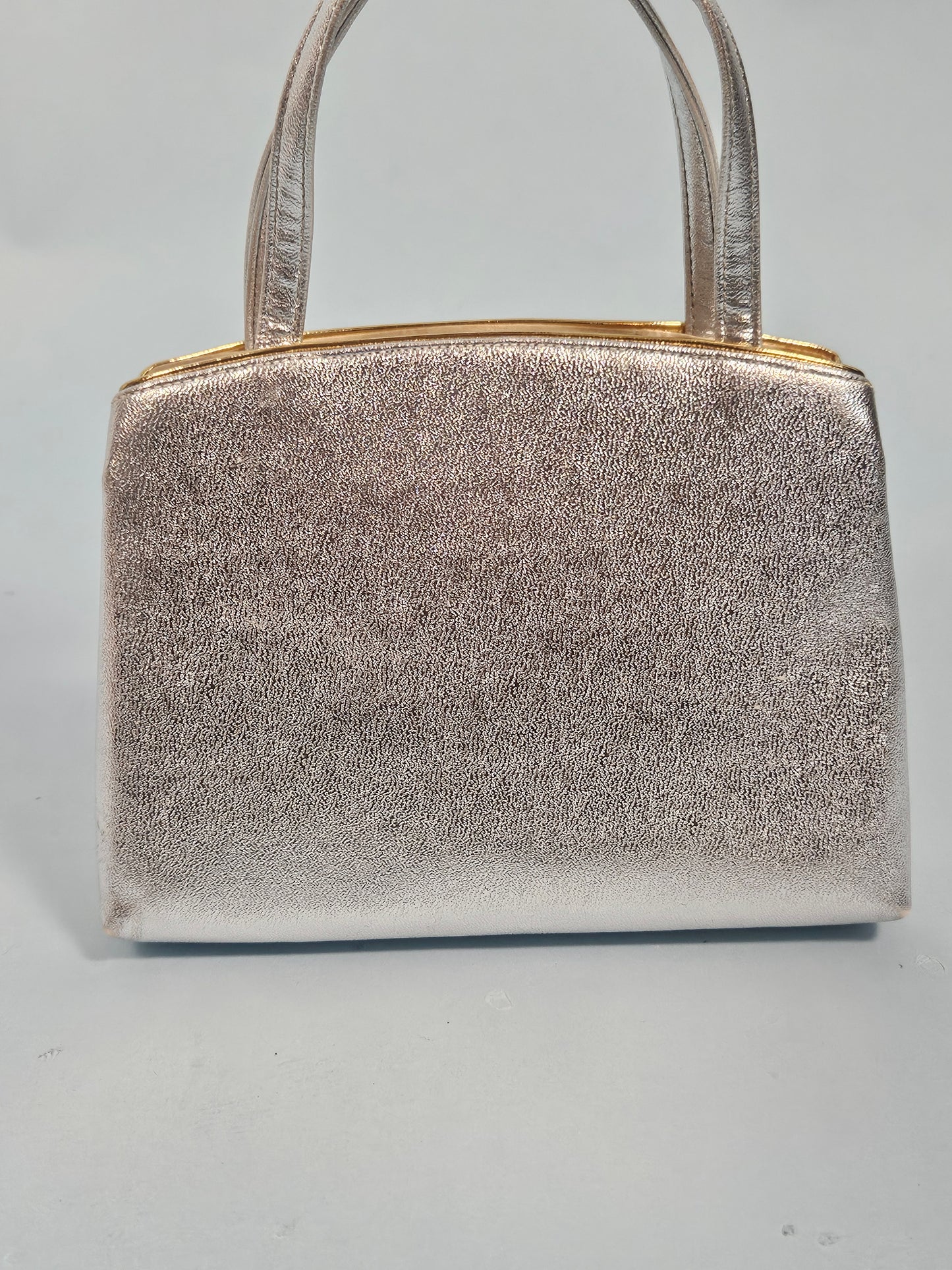 Vintage Silver Lamé  Miss Lewis Handbag