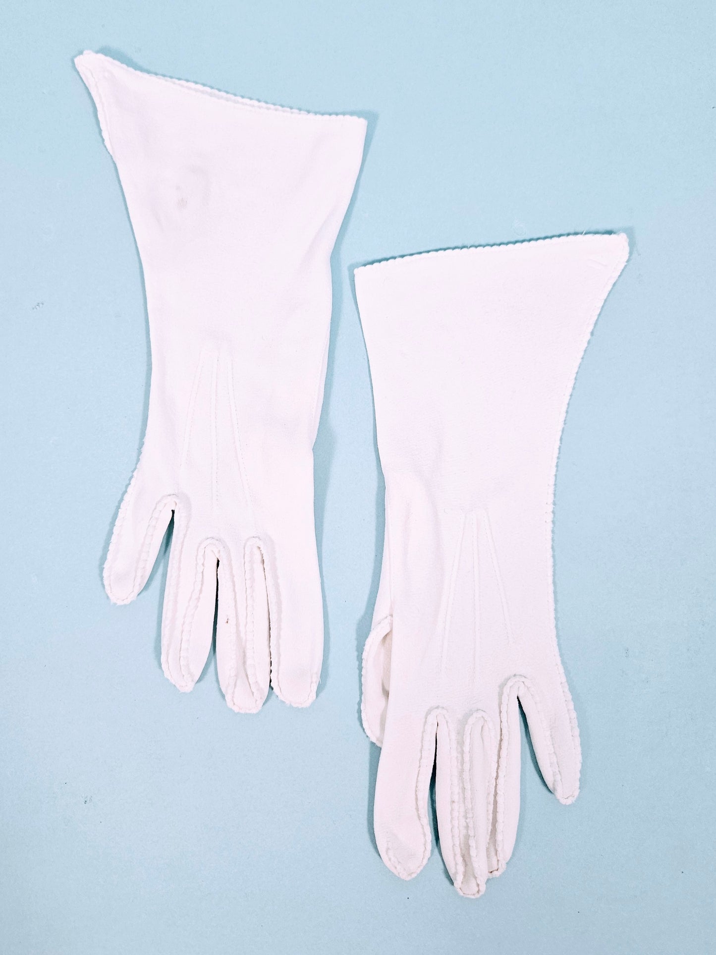 Vintage Mid-Century Van Raalte White Gloves