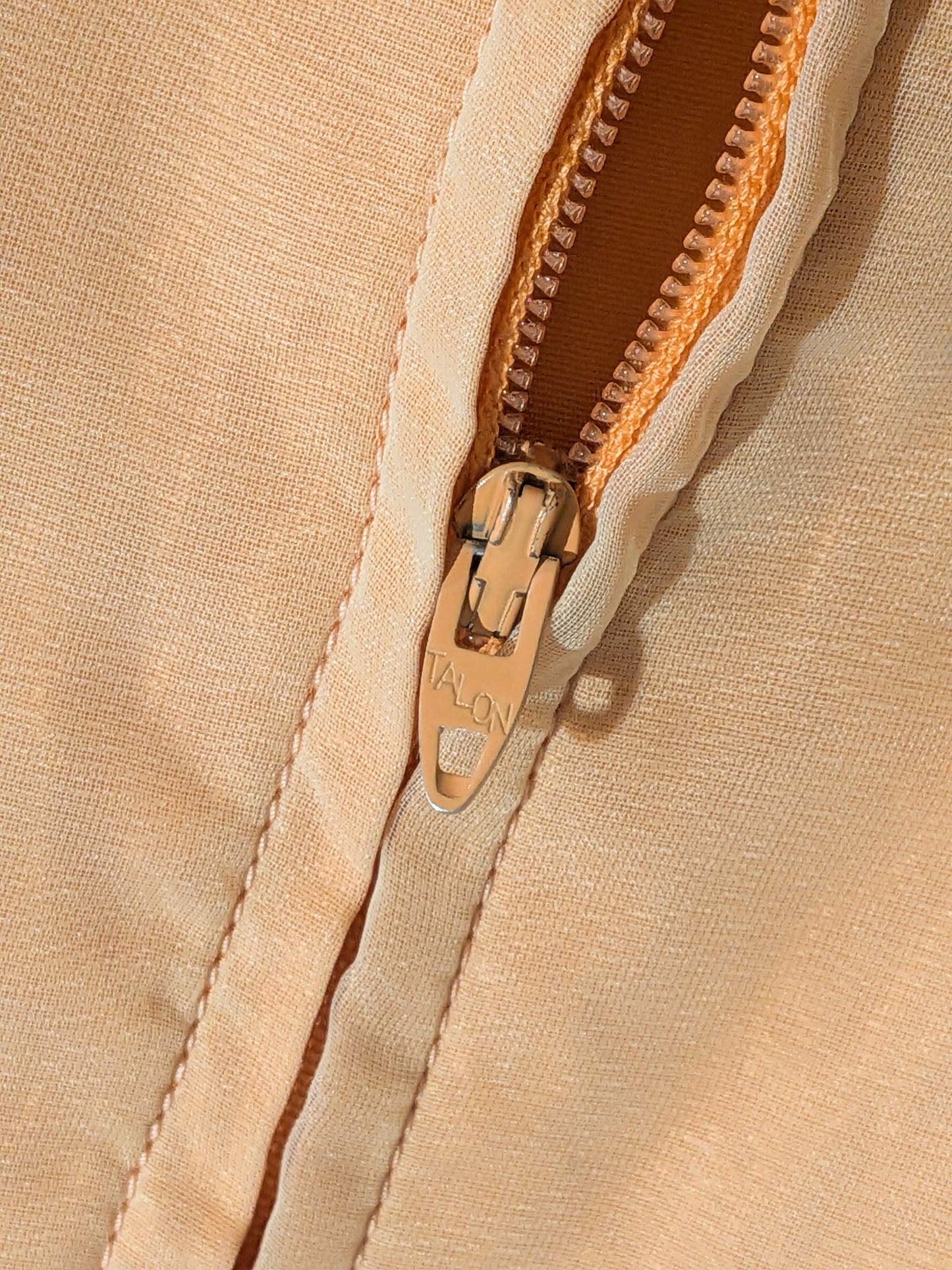 Vintage Mid-Century Peach Occasion Dress