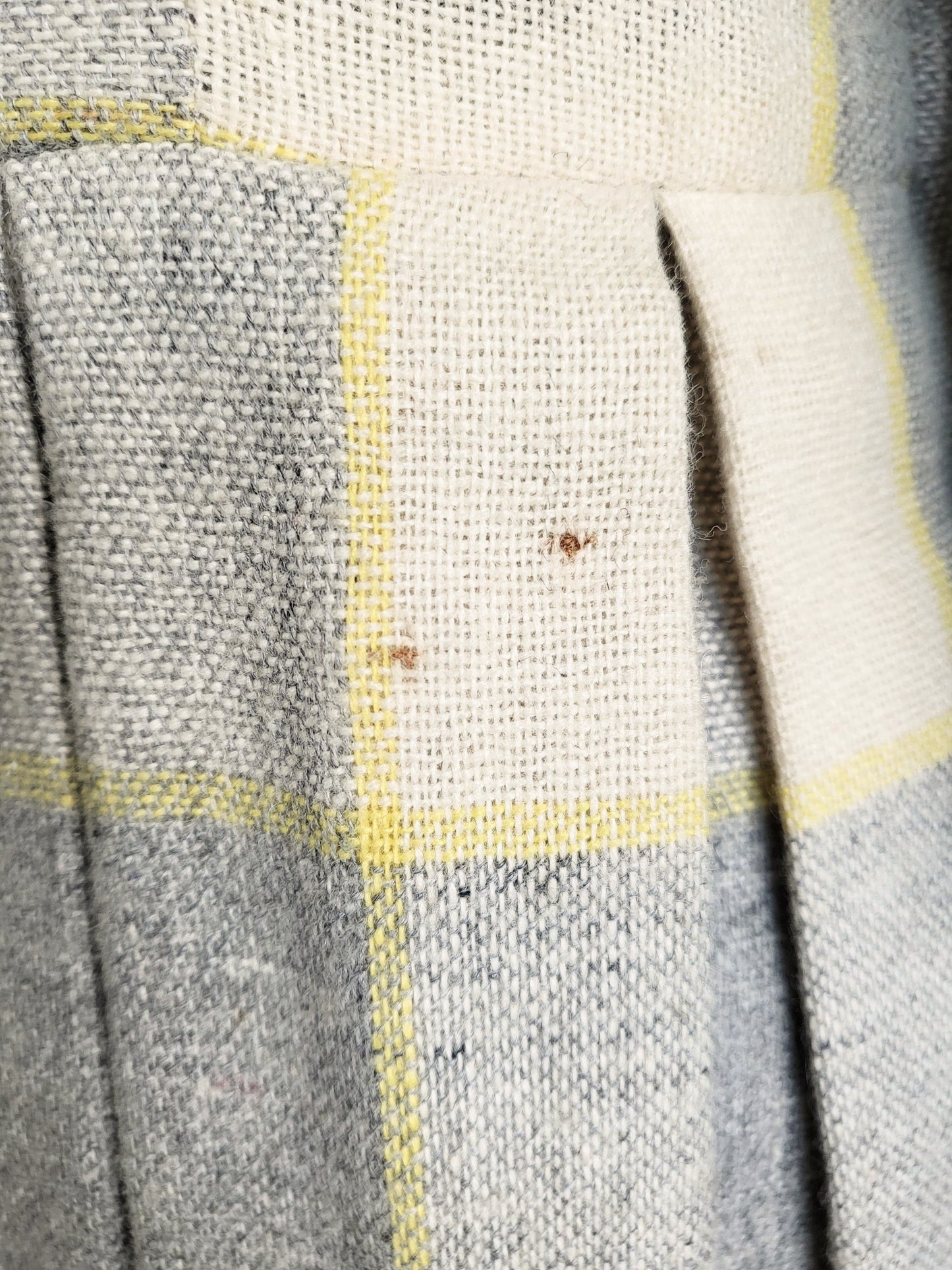 Vintage 1940's - 1950's Carol King Fashions Wool Plaid Dress