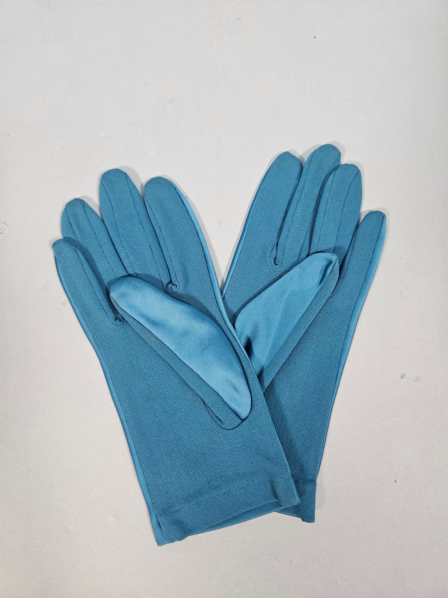 Vintage 1950s-1960s Turquoise Clutch & Gloves Set