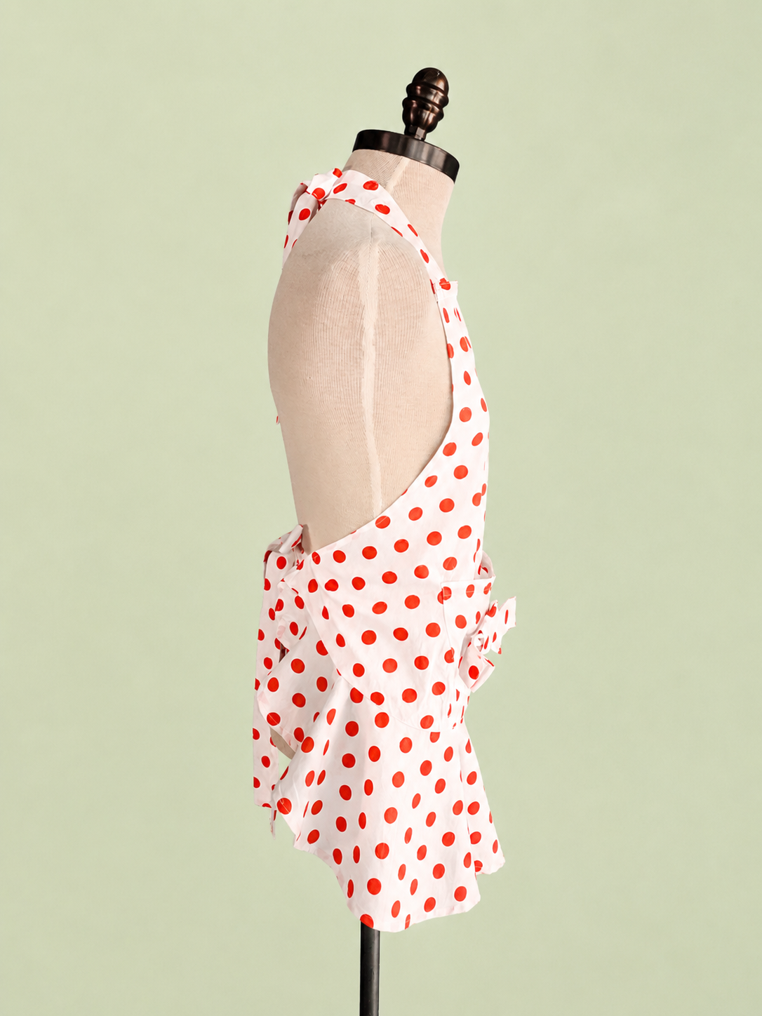 Vintage Style Orange Dot Full Apron