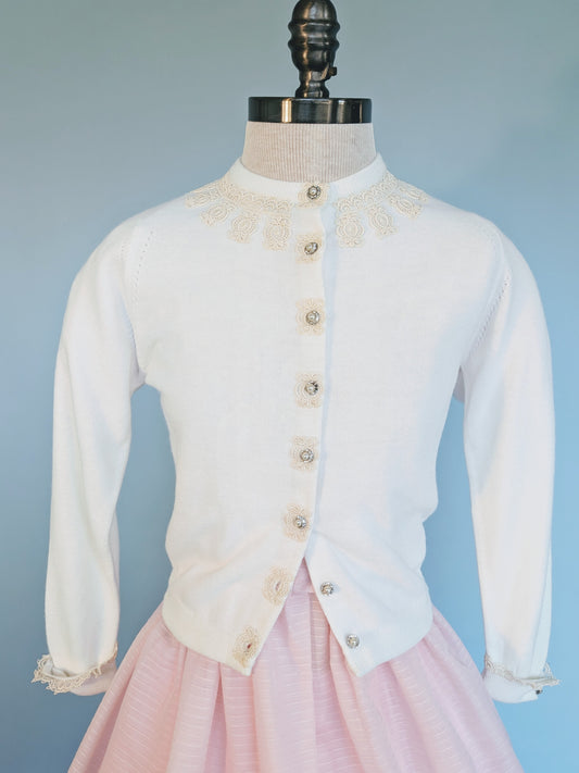 Vintage 1950s Lord & Taylor Bermuda Knit Cardigan