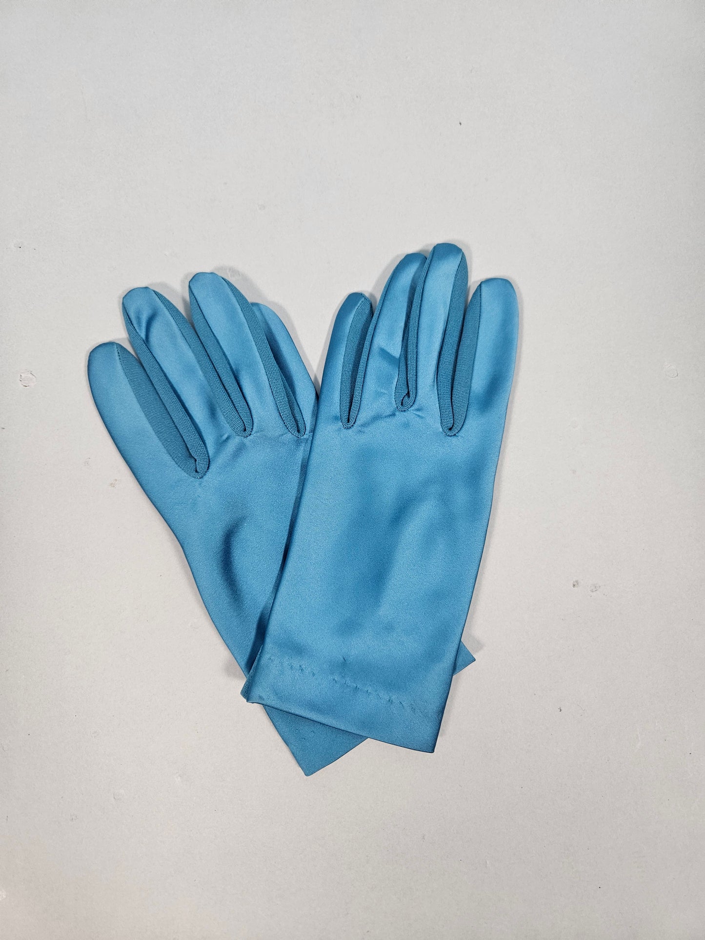 Vintage 1950s-1960s Turquoise Clutch & Gloves Set