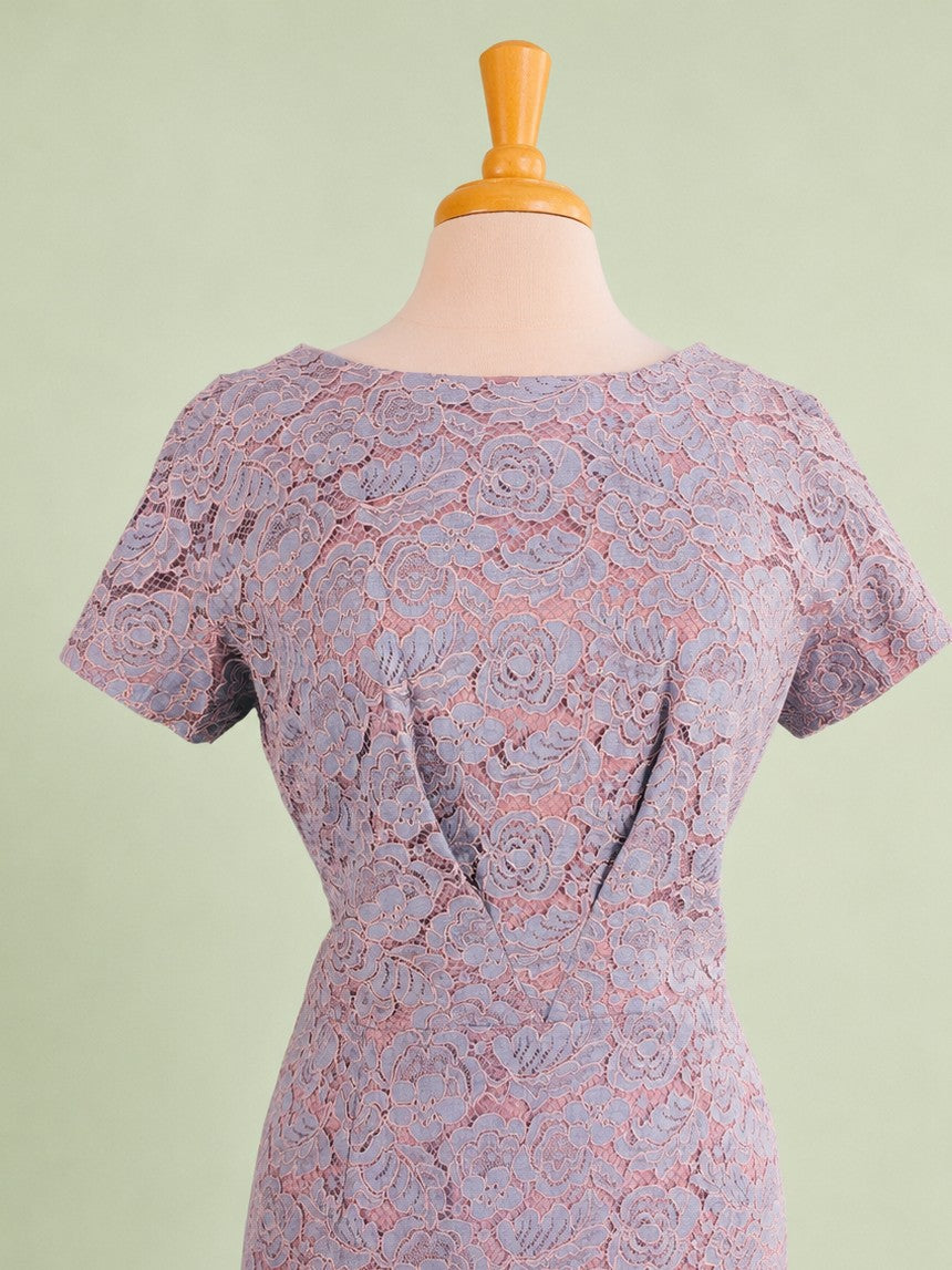 Vintage Mid-Century Henry Lee Lace Pencil Dress