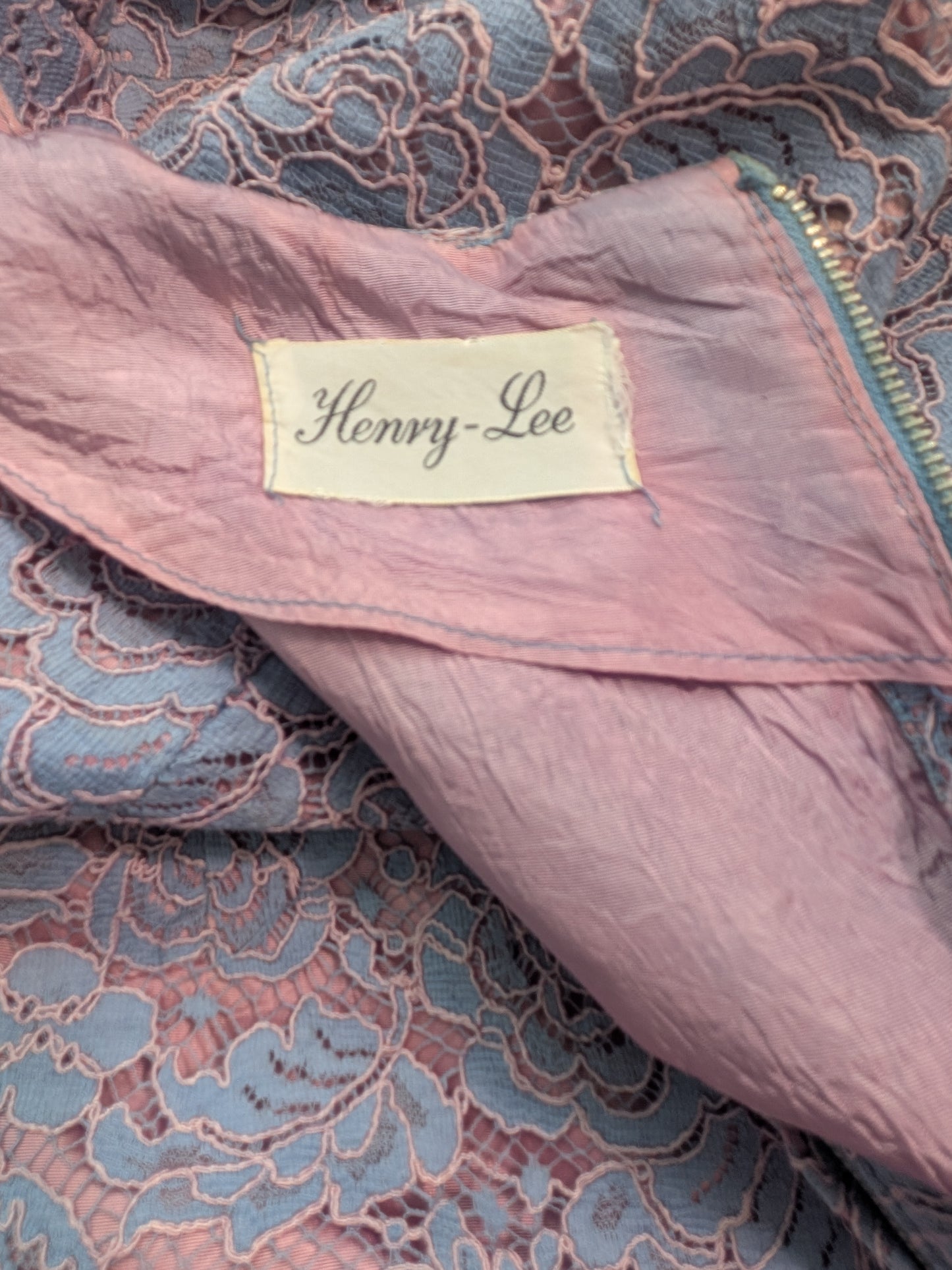 Vintage Mid-Century Henry Lee Lace Pencil Dress