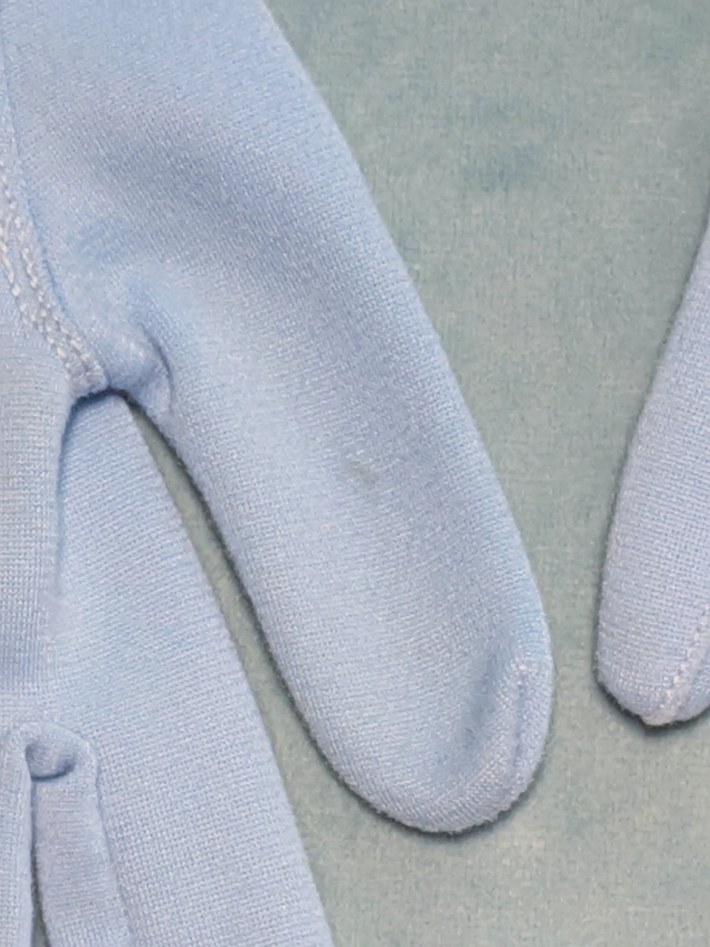 Vintage 1950s Blue Slouch Gloves