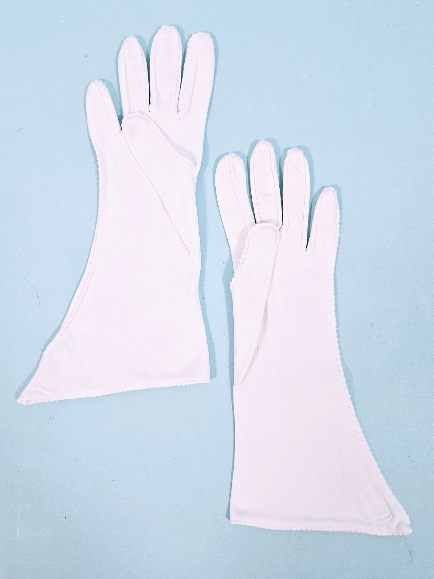Vintage Mid-Century Van Raalte White Gloves