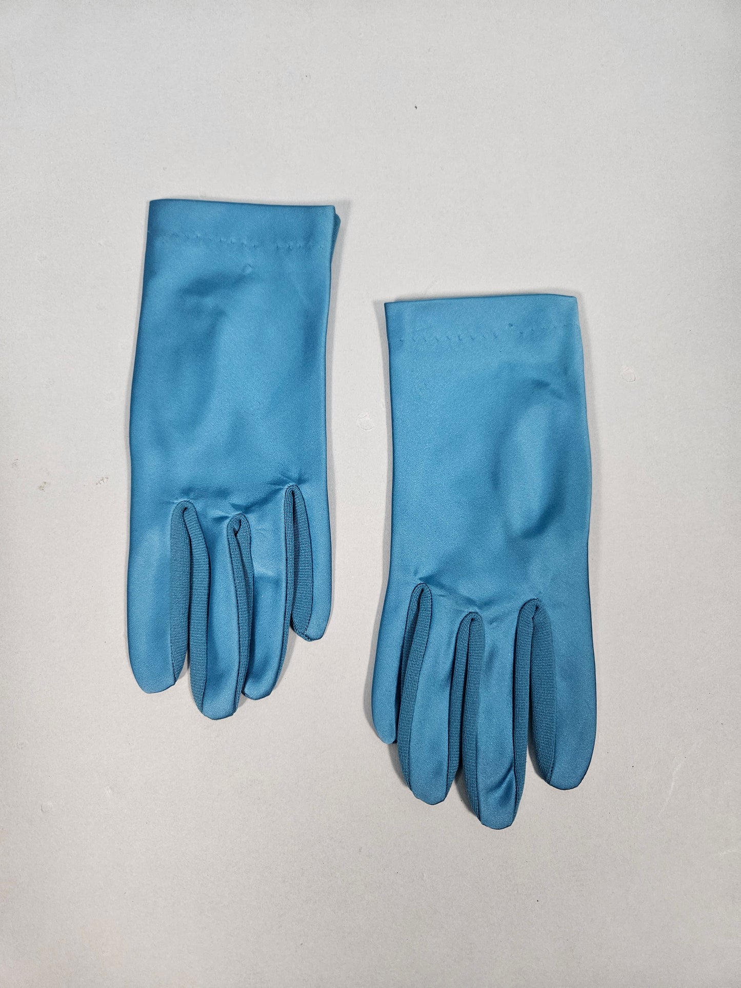 Vintage 1950s-1960s Turquoise Clutch & Gloves Set