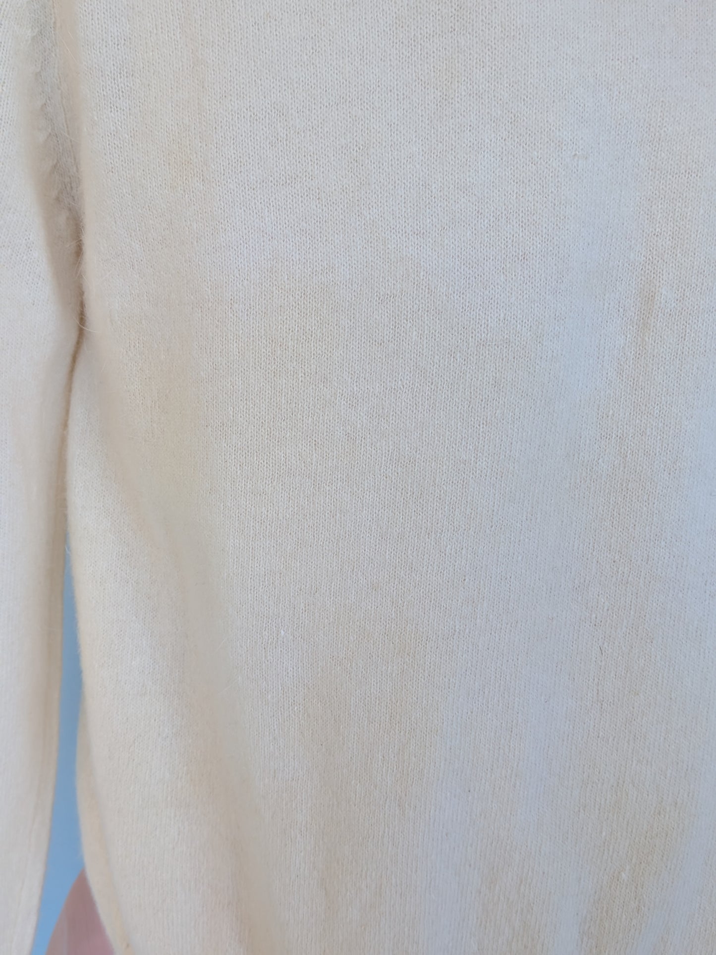 Vintage 1960s-1970s Ivory Beaded Cardigan