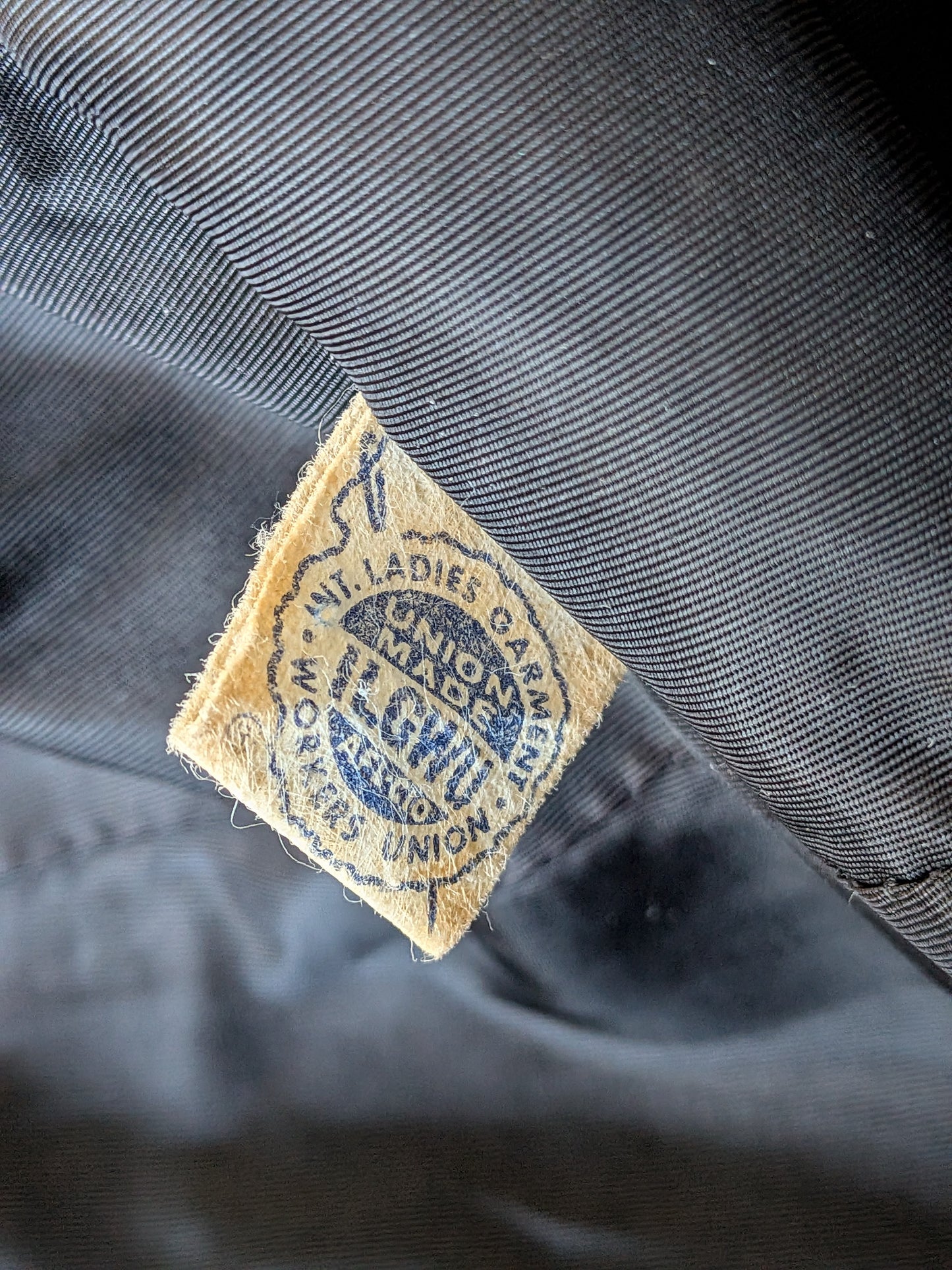 Vintage 1960s Golet Original Black Wool Structured Coat