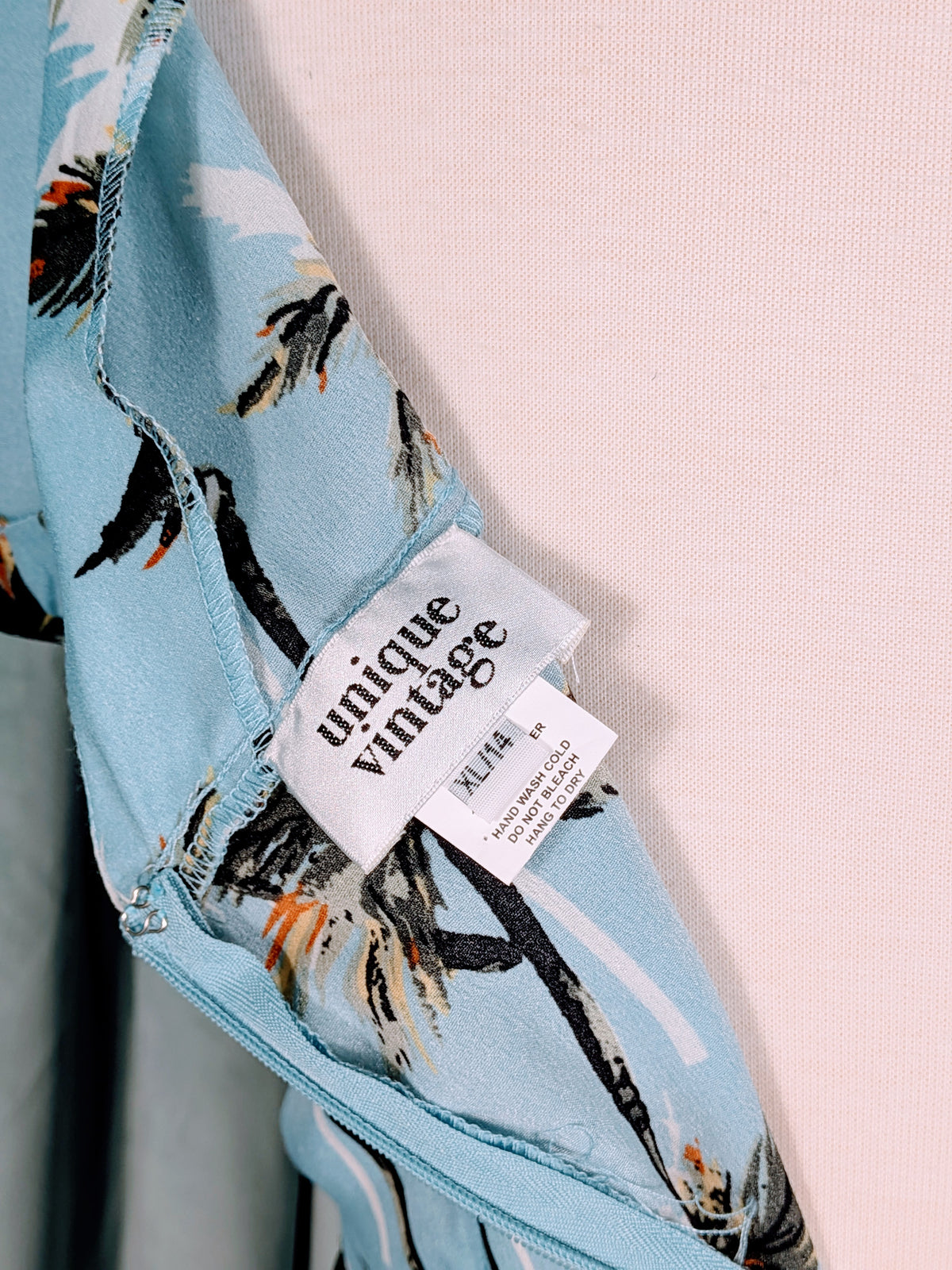 Unique Vintage Blue Hawaiian Dress