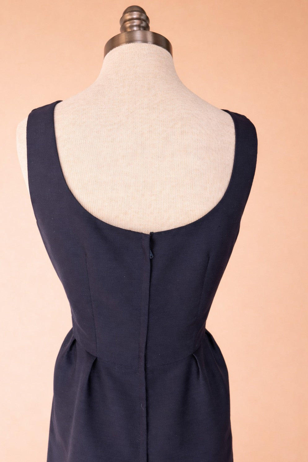 Vintage 1960's Navy Sheath Dress & Bolero Set