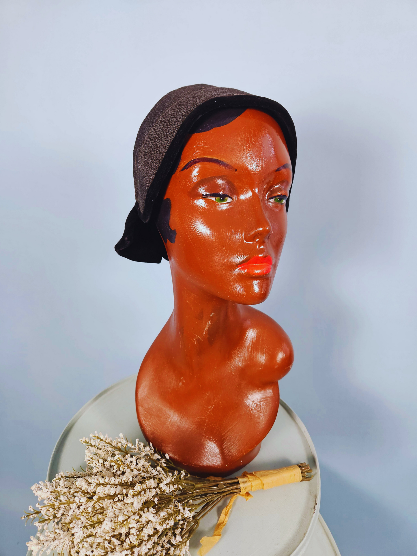 Vintage 1940s Boggs & Buhl Bonnet-Style Cap