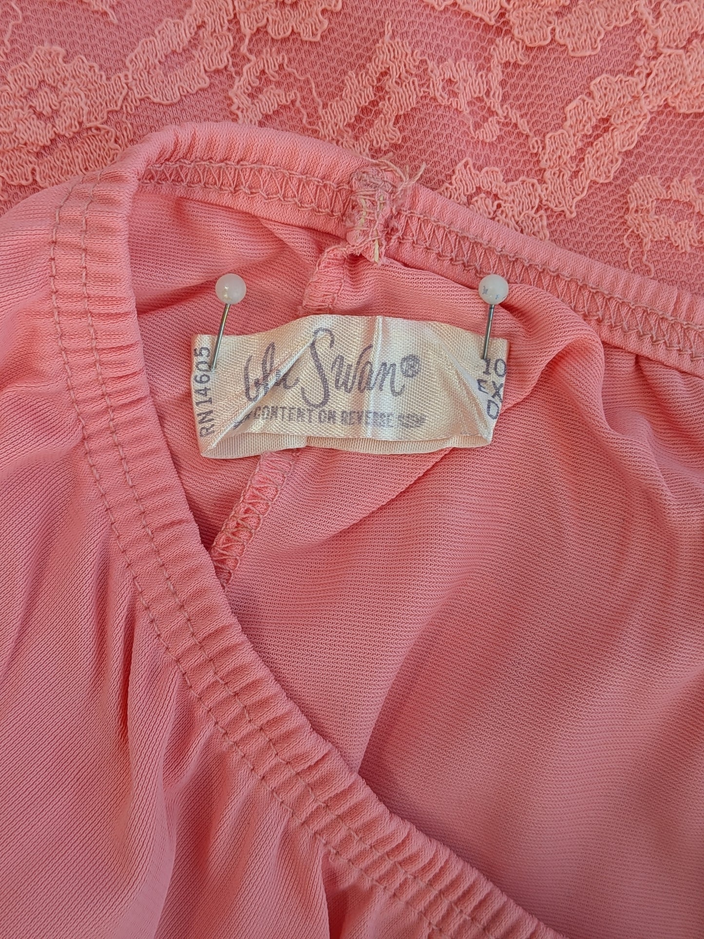 Vintage 1960s "Blue Swan" Pink Half Slip