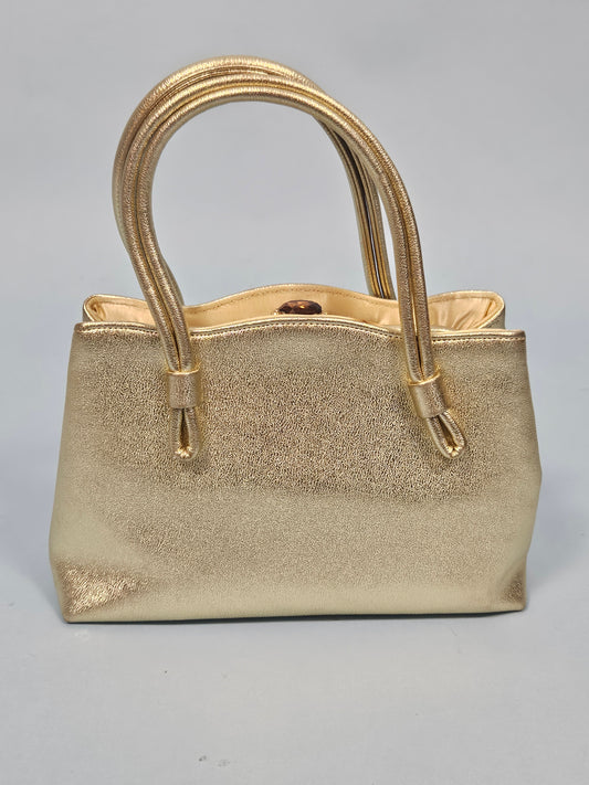 Vintage Gold Lamé  Miss Lewis Handbag