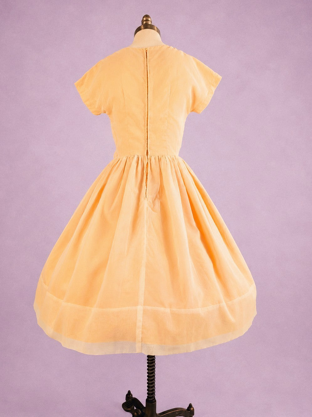 Vintage Mid-Century Peach Occasion Dress