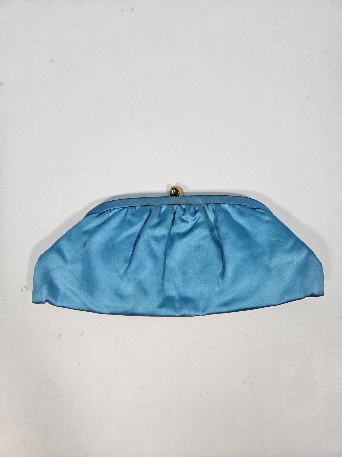 Vintage 1950s-1960s Turquoise Clutch & Gloves Set