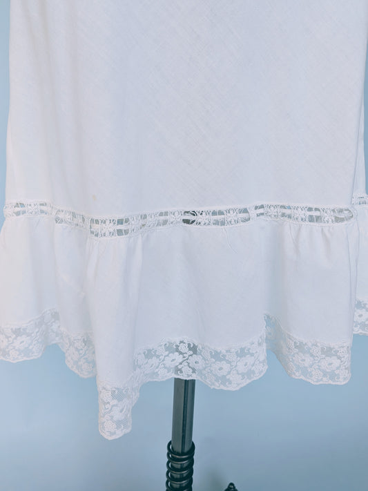 Vintage Mid-Century Cotton Slip/Petticoat