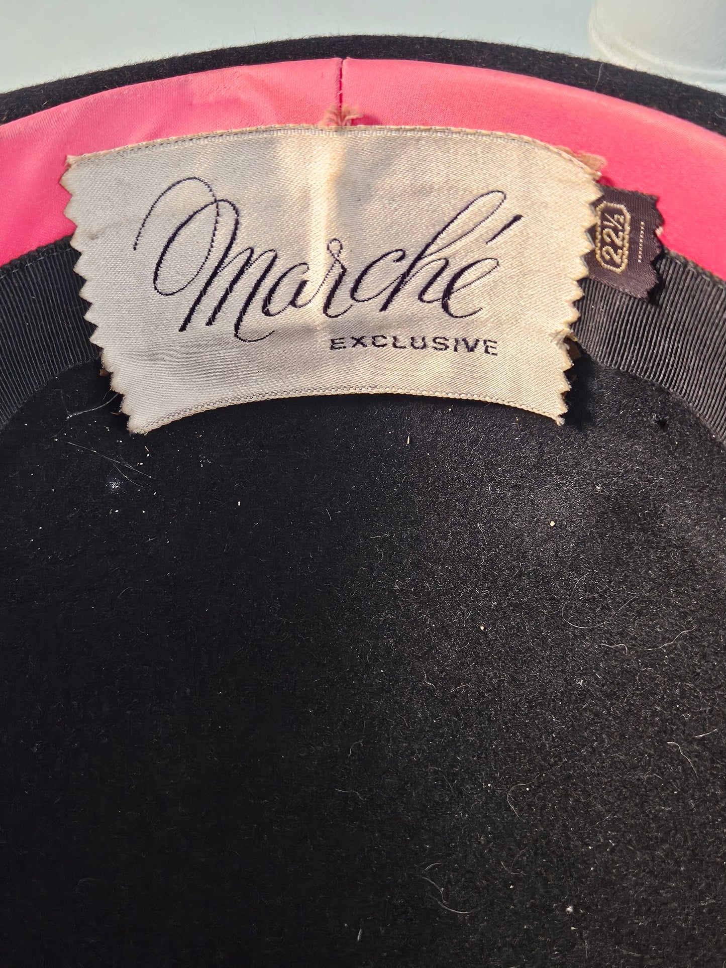 Vintage 1960s Marché Exclusive Wool & Ribbon Cap