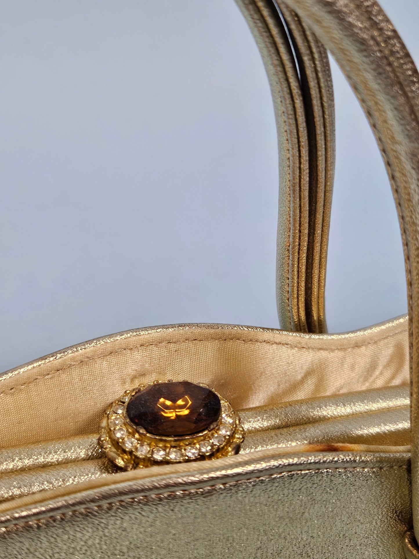 Vintage Gold Lamé  Miss Lewis Handbag